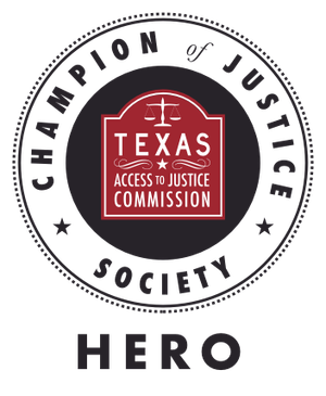 Champion of Justice Hero—Texas Access to Justice Commission