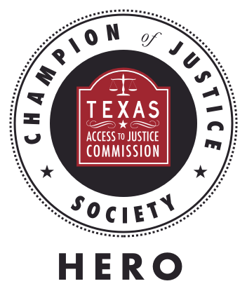 Champion of Justice Hero—Texas Access to Justice Commission