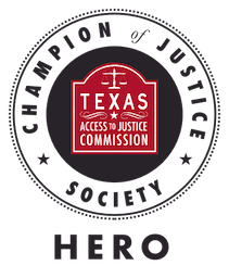 Champion of Justice Hero—Texas Access to Justice Commission
